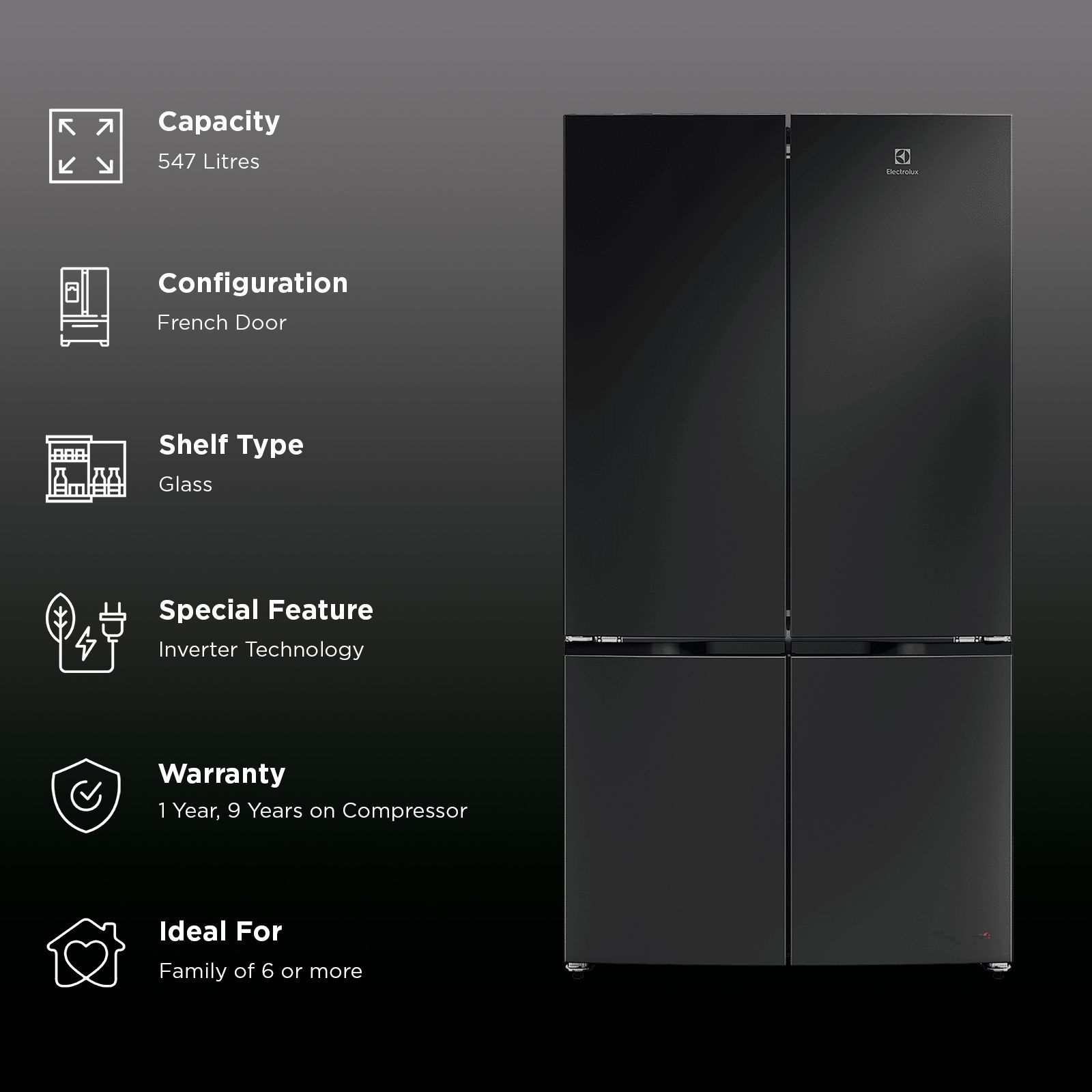 Buy Electrolux 600 Series 547 Litres Frost Free French Door
